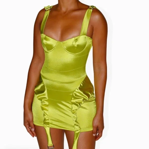green emerald velvet dress Mint Green Beach Dress main image 1